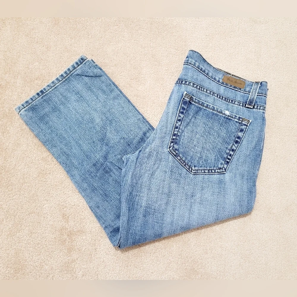 Truck Jeans Distressed Capris 100% Cotton Made In USA Woman's Size 7 - Picture 9 of 12